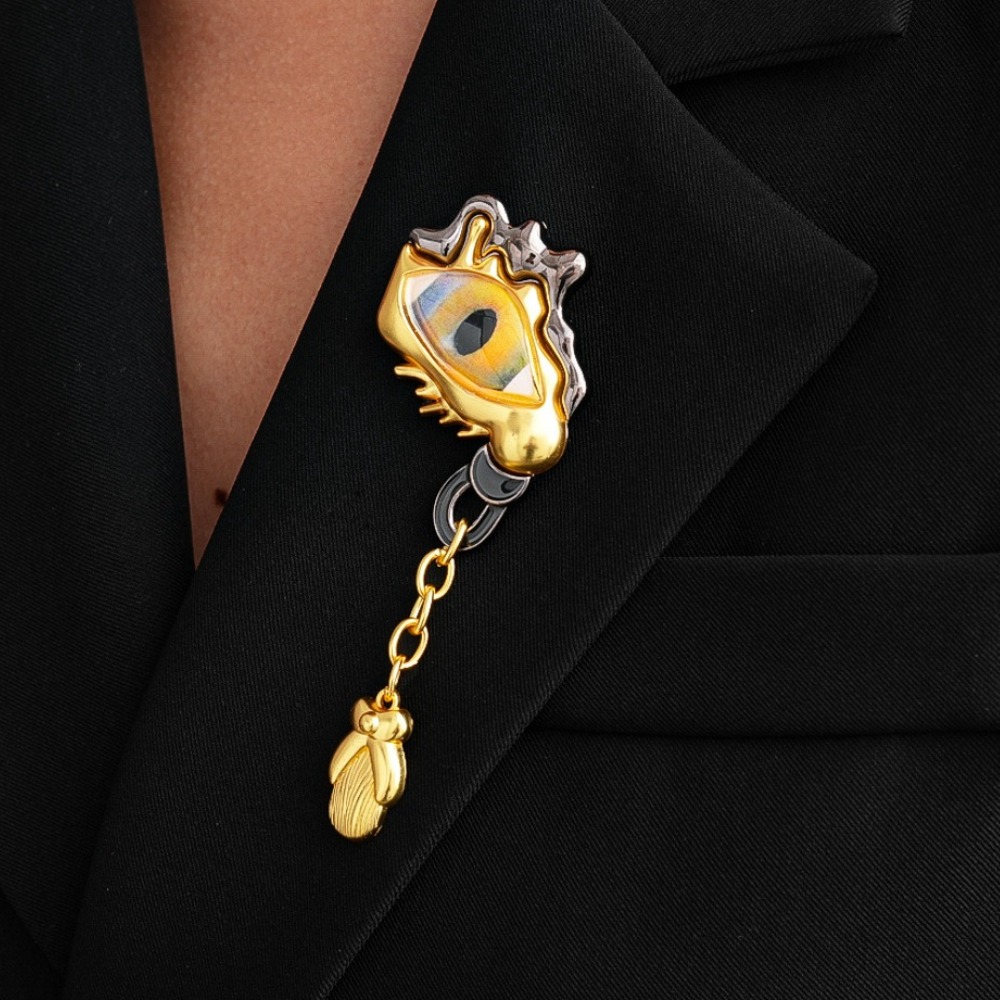 เข็มกลัดโลหะรูปหยดน้ำประดับพู่ - Women Accessories Jewelry บทวิจารณ์และราคา