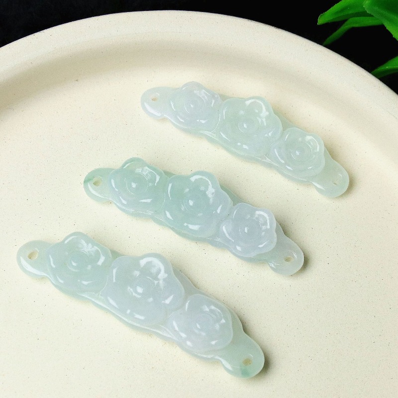 1 ชิ้น จี้หยกธรรมชาติรูปดอกไม้ - Women Accessories Jewelry บทวิจารณ์และราคา