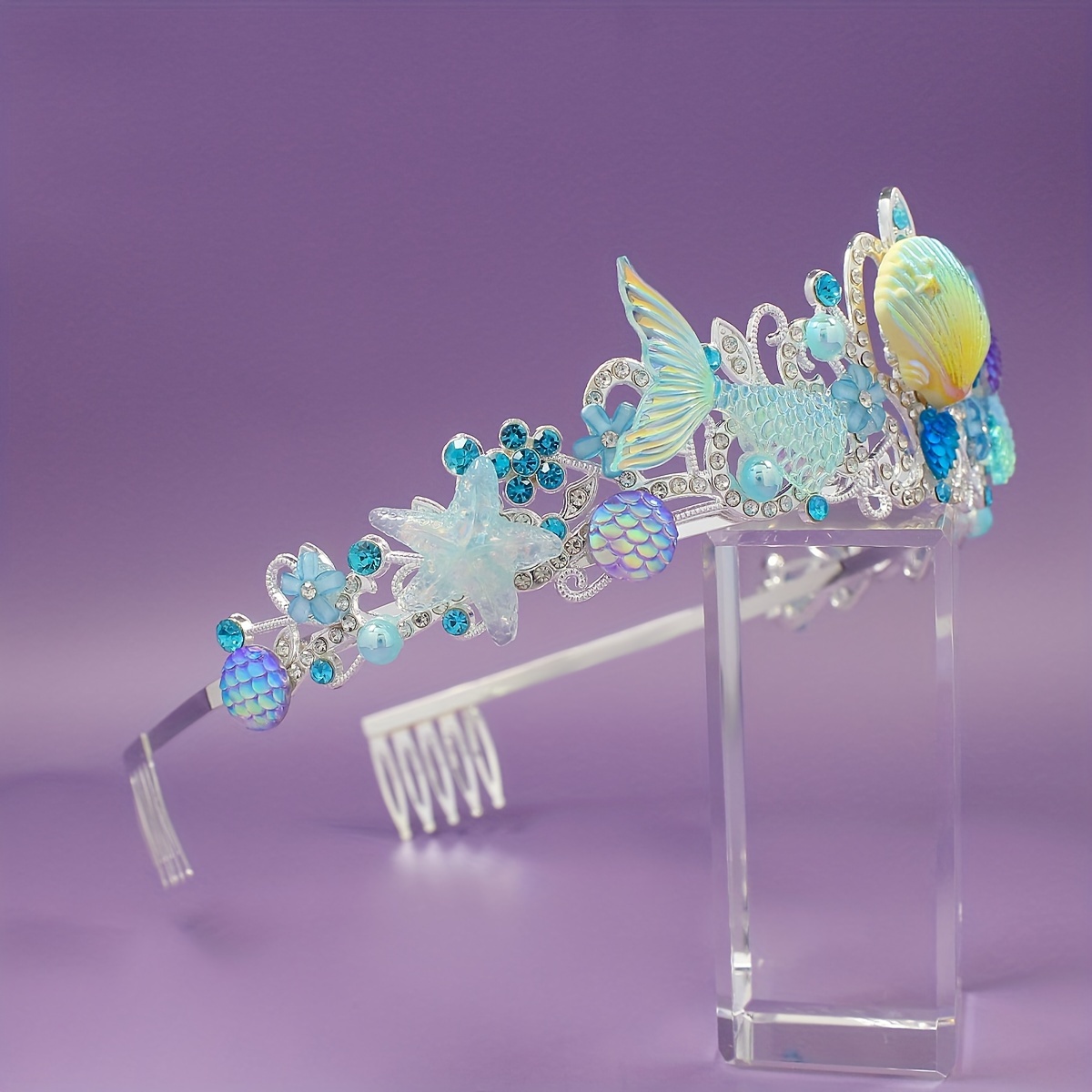 มงกุฎหวีผมนางเงือกใหม่ ปี 2025 - Women Accessories Jewelry บทวิจารณ์และราคา